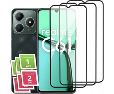 3x Grūdintas stiklas Realme C61, pilnas 5d stiklas per visą ekraną