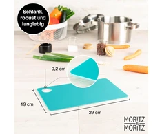 4 lanksčios plastikinės pjaustymo lentelės, 29 x 19 cm