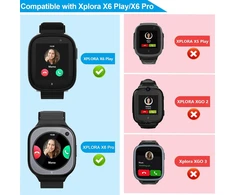 4 vnt. Nailono apyrankės vaikams, suderinamos su Xplora X6/anio 6