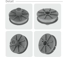 4 vnt. ritės žoliapjovei, 1.65 mm x 6.1 m, pakeičiamos Gardena