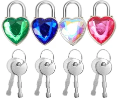 4 vnt. tvirtų raktinių spynų komplektas, 3.3 cm