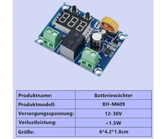 4 vnt. Xh-m609 akumuliatoriaus monitorių Dc 12 V-36 V akumuliatoriaus monitorius su išjungimu, įtampos monitorius, akumuliatoriaus žemos įtampos išjungimo jungiklis, programuojamas žemos įtampos jungiklis