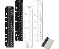 4 vnt. Žymeklio liniuotė, A5 puslapio žymeklio liniuotė, aplankas, plastikinis puslapio žymeklis, liniuotė su skale 15 cm, puslapio ieškiklio liniuotė A5 formatui, 6 skylių segtuvo bloknotas, „pasidaryk pats“ palaidų lapų bloknotas, standartinis