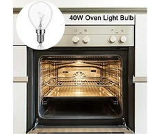 4 x Orkaitės lemputė 40w E14 2700k 300°c atspari karščiui
