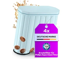4 x pakaitinis filtras Philips Aquaclean Ca6903/22 | apsauga nuo kalkių ir geresnis kavos skonis | lengvas montavimas | tinka visiems Aqua Clean įrenginiams | vandens filtras, skirtas Saeco® ir Philips®