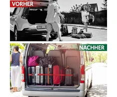 4 x premium įtempimo diržai su terkšle - vientisi surišimo diržai - surišimo diržų rinkinys greitam krovinio tvirtinimui ant priekabos - sunkvežimio - transporterio - automobilio - 4 vienetai, 25 mm pločio, 4 metrų ilgio