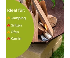 430° Eco Lighter (1,5kg, 3kg, 6kg, 10 kg, 12 kg) – itin ilgas degimo laikas dėl vaško – neribotas patvarumas – iš Austrijos – židinio uždegiklis, orkaitės uždegiklis, grilio uždegiklis, 1,5kg – 150 vnt.