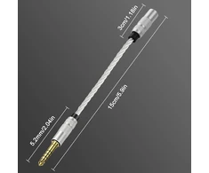 4.4mm į 3.5mm Stereo Audio Kabelis Vyras-moteris Ausinėms