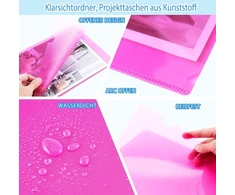 45 dokumentų aplankų rinkinys A4 formatui, 10 spalvų, A4, dokumentų piniginės A4 dokumentų krepšiai popieriui laikyti, spalvingi dokumentų aplankai mokyklos biurui