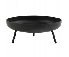 4Elementi Metalinis lauko židinys laužavietei dažytas juodai Capri 40 cm
