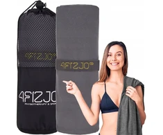 4fizjo greitai džiūstantis mikropluošto rankšluostis, skirtas maudynėms, paplūdimiui, sporto salei, didelis, 130 cm
