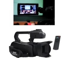 4k Ultra Hd vaizdo kamera, 18x skaitmeninis priartinimas, 3.0 colių Ips jutiklinis ekranas, Wifi 2.4g vlogų vaizdo įrašymo įrenginys su mikrofonu, rankiniu stabilizatoriumi ir nuotolinio valdymo pulteliu
