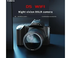 4k vaizdo kamera, vaizdo kamera, vlog'ų kamera su 16x skaitmeniniu priartinimu, 64mp Wifi internetinė kamera su 3 colių Ips spalvotu ekranu, mikrofonas, papildomas apšvietimas, 62 mm makro objektyvas