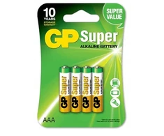 4x Alkaline baterijos mažos Aaa Lr3 Gp Super G-tech 1.5v