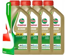 4x Castrol Edge Titanium Fst C3 5w-30 1l alyva / Mb 229.31 229.5 Vw 502 00 505 00 505 01 / 15f7ed