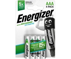 4x Įkraunamos baterijos energizer extreme aaa r03 800mah