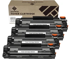 4x Juodo Hp Cb435a 35a tonerio kasetės Hp Laserjet P1005-p1009 spausdintuvams