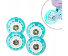 4x Šviečiantys Led riedučių ratukai Raven Isla Mint 70mm Pu