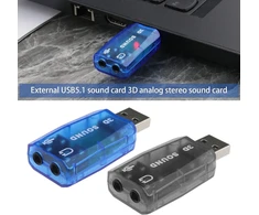 4x Usb 5.1 Išorinės Stereo Garso Plokštės su Mikrofonu