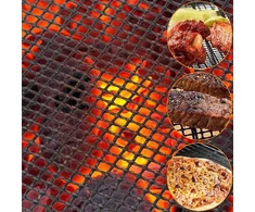 5 dalių bbq grilio kilimėlių rinkinys, nepridegantis, tinklinis, padengtas, daugkartinio naudojimo bbq kepimo priedai griliui, dujinei kepsninei, orkaitei, maisto gaminimui, 40 x 33 cm