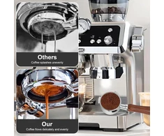 5 dalių kavos grūstuvo rinkinys 51 mm, espresso grūstuvo rinkinys su dugnu neturinčiu portafiltru 51 mm su 3 auselėmis, espresso grūstuvas, espresso kilimėlis, wdt įrankis, suderinamas su Delonghi Dedica Ec685, Ec680, Ec785, Ec885