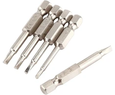 5 dalių magnetinių trikampių atsuktuvų rinkinys, atsuktuvų antgalių rinkinys 1/4 colio šešiakampis kotas Δ1.8 / Δ2.0 / Δ2.3 / Δ2.7 / Δ3.0 mm