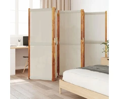 5 dalių šviesiai pilka kambario pertvara, 350x180 cm