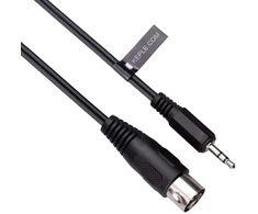 5 Din į 3.5 mm Aux Trs moteriškas garso kabelis, 2m