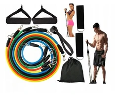 5 Gumų rinkinys pasipriešinimo treniruotėms, skirtas Crossfit