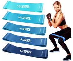 5 vnt. pasipriešinimo juostos treniruotėms, fitneso juostos