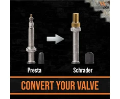 5 vnt. Presta į Schrader vožtuvų adapteriai dviračiams ir automobiliams