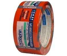 5 x oranžinė tvirta šiurkštaus paviršiaus maskavimo juosta, lengvai valoma, atspari Uv spinduliams, 48 mm x 20 m