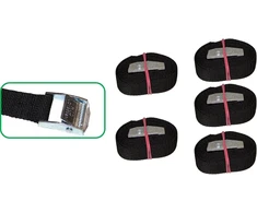 5 x Tvirtinimo diržai 1m x 25mm, 250kg, su sagtimi