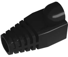 50 vnt. Cat5 Cat5e Cat6 įtempimo mažinimo įvorė, Rj45 kištuko jungties dangtelis modulinio tinklo kištuko jungties dangtelis kabelio jungties įvorės, juoda