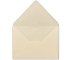 50 vnt. din c5 formato kreminių vokų su rievėta struktūra, 22,9 x 16,2 cm, 100 g/m², drėgnai klijuojami pašto vokai be langelio, idealiai tinkantys kalėdiniams atvirukams ir kvietimams iš Glüxx-agent