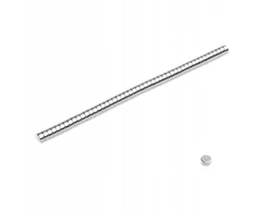 50 vnt. Neodimio magnetai 3x1,5 mm N38 cilindriniai