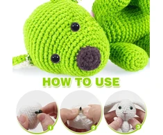 50 vnt. plastikinės akys amigurumi lėlėms, 8 mm, 5 spalvos