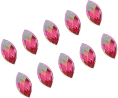 500 vienetų krištolo kalnų krištolas arklio akies formos Ab brangakmeniai akrilo kalnų krištolas 7 x 15 mm vestuvių "pasidaryk pats" vakarėlio dekoravimui (07rose)