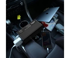 500 W inverteris 12 V į 230 V grynos sinusinės bangos įtampos keitiklis su Pd 65 W ir Qc 3.0 Usb prievadais