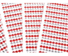 504 vnt. lipnūs kristaliukai papuošimams, 5 mm