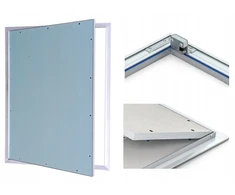 50x50 | Revizinės durelės Gk | Atidaromos su tarpine 500x500 Rivet Plus