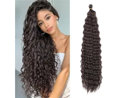 55.88 cm 3 pakuotės deep twist nėrimo plaukai ocean wave garbanoti bohemiški nėrimo plaukų pynimai deep wave plaukų sruogos sintetiniai plaukų priauginimai moterims mergaitėms
