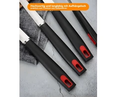 6 dalių kepsninės įrankių rinkinys su ilga, karščiui atsparia rankena, maistinio nerūdijančio plieno kepsninės įrankių dovanos vyrams, aukštos kokybės kepsninės įrankiai sodo kepsninei