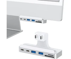 6-in-1 usb c šakotuvas, skirtas imac 24 colių (m1/m3), multiport adapteris su type-c 10 gbps, sd/tf kortelių skaitytuvas - suderinamas su 2021/2023 imac | priedai