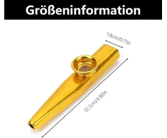 6 kazoo instrumentų rinkinys, kazoo, metaliniai kazoo, tinkami vaikams, suaugusiems ir muzikos pradedantiesiems, vaikų vakarėlių dovanos