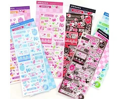 6 lapų drugelių scrapbooking lipdukai širdelės muzikos albumo žurnalo lipdukai širdelės scrapbooking lipdukai lipdukų lapai "pasidaryk pats" nuotraukų albumui dienoraščiui