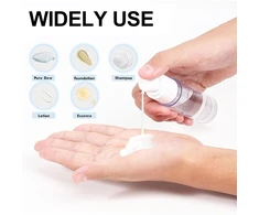 6 vnt. 50 ml beoris dozatorius su pompa, kremo dozatoriaus kelioniniai buteliukai, mažas kremo dozatoriaus buteliukas su pompa, tuščias, daugkartinio naudojimo kremo dozatorius, tuščias losjono buteliukas su pompa kelioniniams losjonams šampūnui