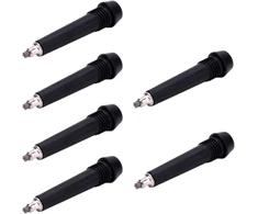 6 x Alpenstock antgalis, trekingo lazdos, antgalis, žygio lazdos, pakaitinis antgalis, vaikščiojimo lazdos, guminiai antgaliai, anglies pluoštas, anglies pluošto kalnų lazdos antgalis, neslystantys volframo plieno antgaliai, skirti trekingui asfaltu Kiuio
