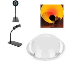 60 mm skersmens išgaubtas stiklo lęšis saulėlydžio lempai, didinamieji stiklai, optikos išgaubtas lęšis led optikos lęšis, sferinis, optiškai apdirbtas stiklo lęšis fizikos pamokoms