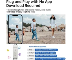 64 gb usb atmintinė iphone muxxue atmintinė iphone usb atmintinė, skirta iphone ipad mac android pc su ios usb type c nuotraukų ir vaizdo įrašų kopijavimas be programėlės atsisiuntimo